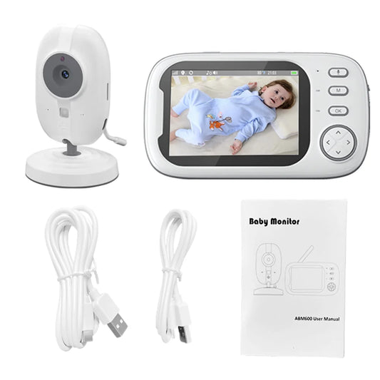Cdycam 3,5 Zoll Kabellose Babyphone Temperatur & Kameraüberwachung-Wireless - Glanzhaut