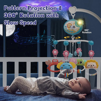 Musik Mobile mit Licht & Projektion – Baby Mobile 0–6 Monate
