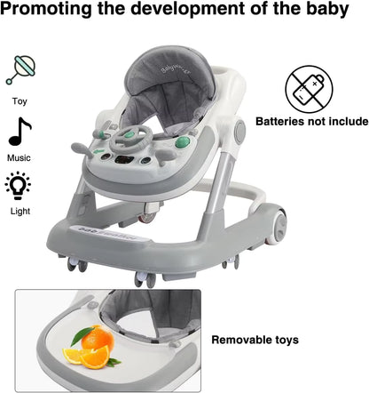 2-in-1 Baby Lauflernhilfe mit Musik