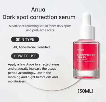 Anua Niacinamide 10 % + TXA 4 % Serum – Hochwirksames Serum für strahlende, ebenmäßige Haut - Glanzhaut