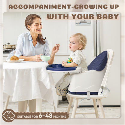 4-in-1 Hochstuhl für Babys – Verstellbar, Sicher & Leicht zu Reinigen