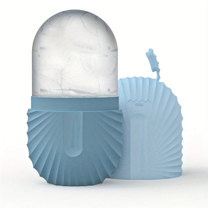 Gesichts-Eisroller-Set – Edelstahl-Face Roller & Gua Sha – Kühlende Massage für Gesichtspflege - Glanzhaut