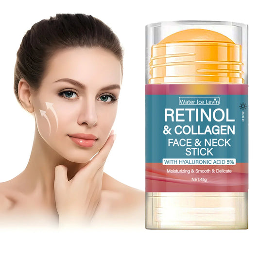 Retinol Lifting & Straffende Creme-Stick – Faltenreduzierende Gesichtscreme mit Kollagen, Feuchtigkeitsspendend, Aufhellend & Hautbildverfeinernd - Glanzhaut