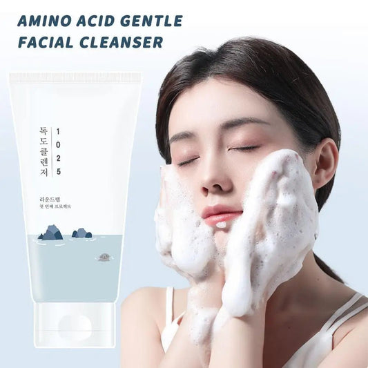 ROUND LAB 1025 Dokdo Cleanser-Aminosäure Gesichtsreiniger 150 ml – Sanfte Tiefenreinigung & Milde Pflege für Empfindliche Haut - Glanzhaut