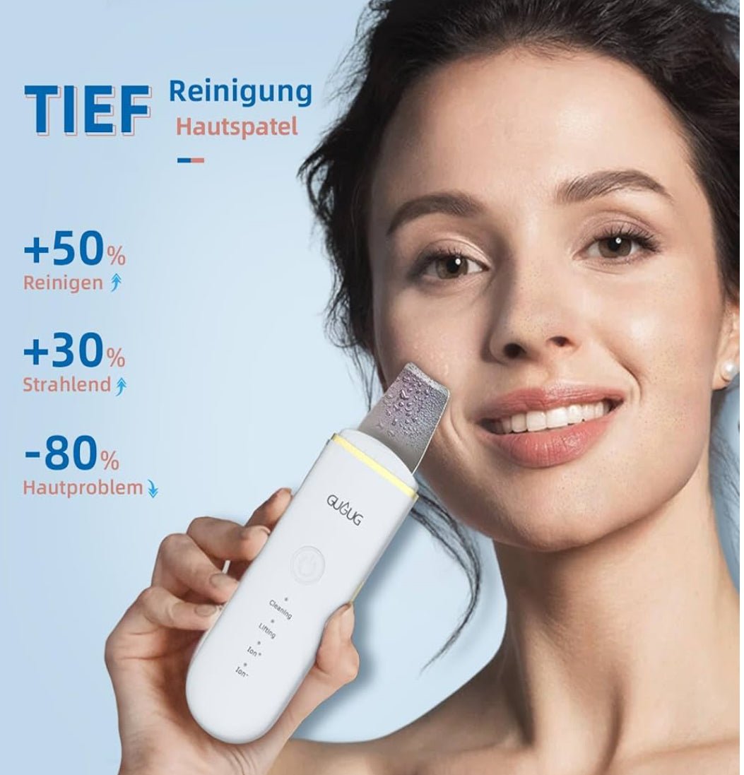 Skin Scrubber Ultraschall – Tiefenreinigendes Ultraschallgerät für das Gesicht - Glanzhaut
